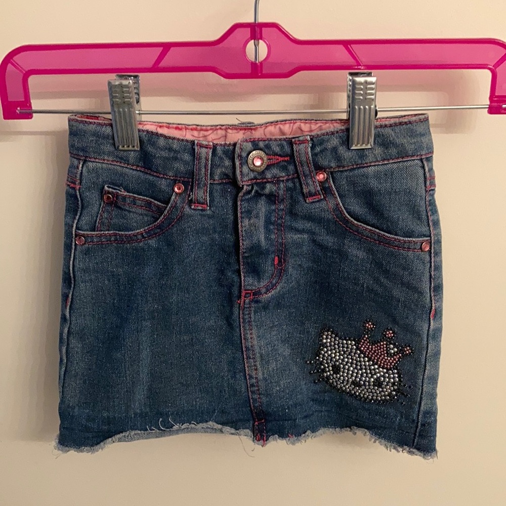 Princess by Hello Kitty Jean skirt Girls Sz 5